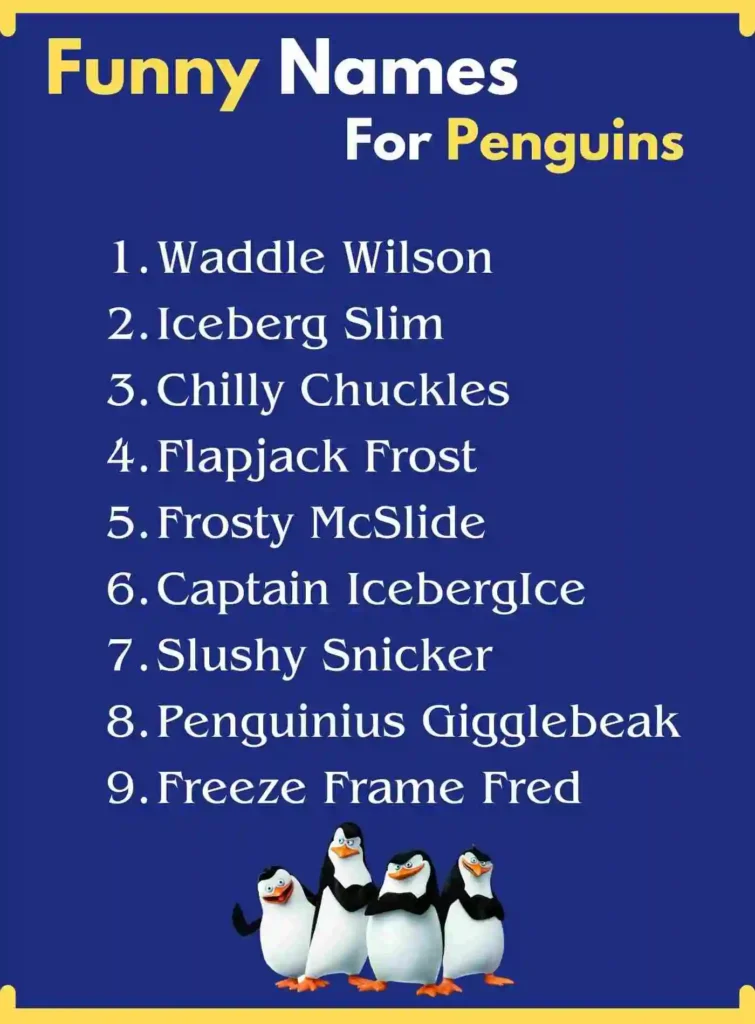 Funny Names For Penguins