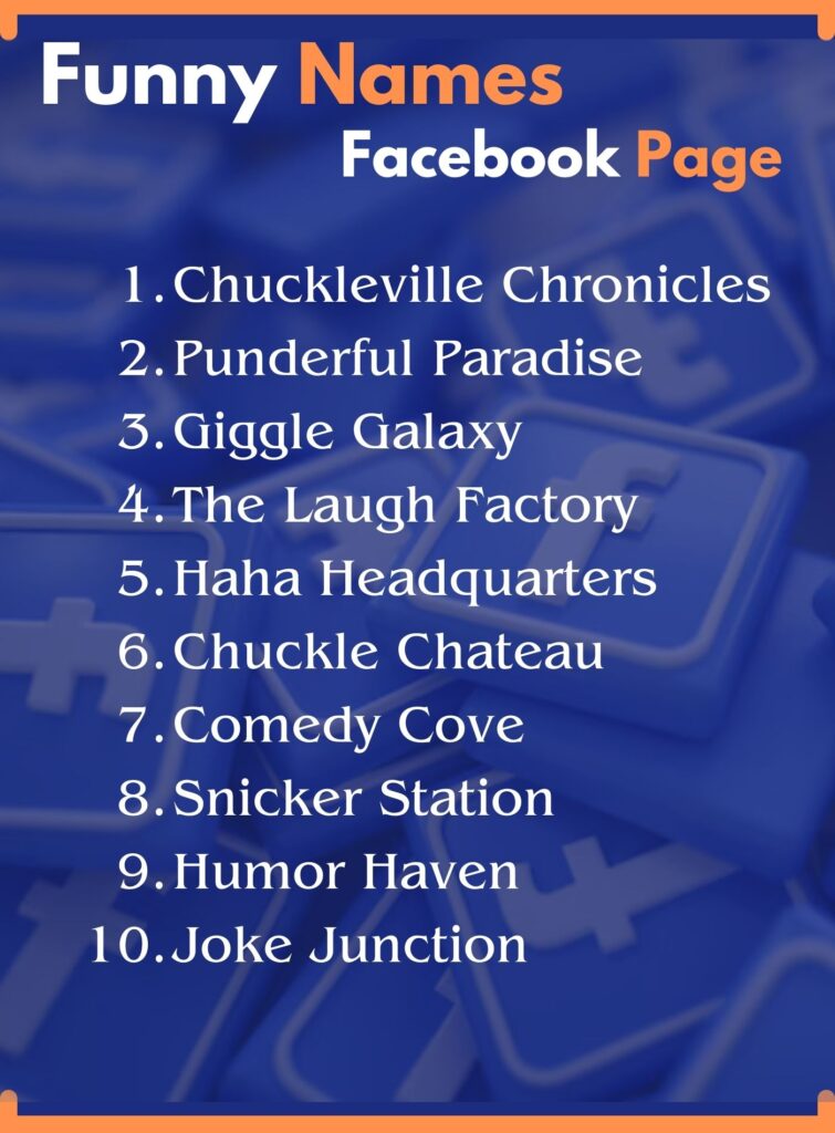 Funny Names for Facebook Page 