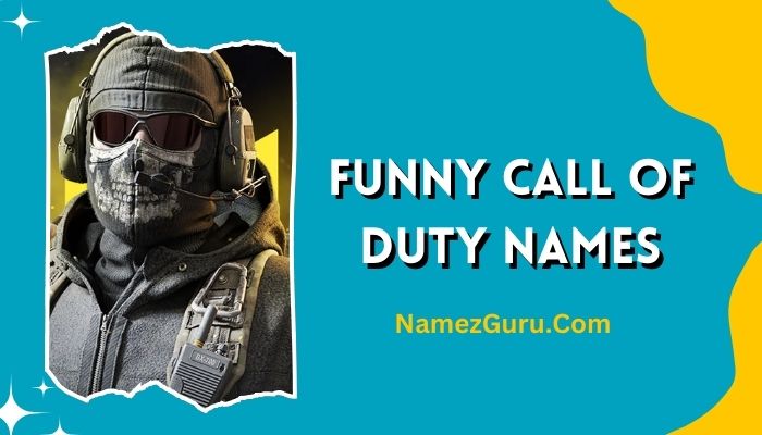 Funny Call of Duty Names