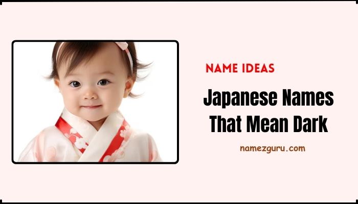 Japanese Names That Mean Dark